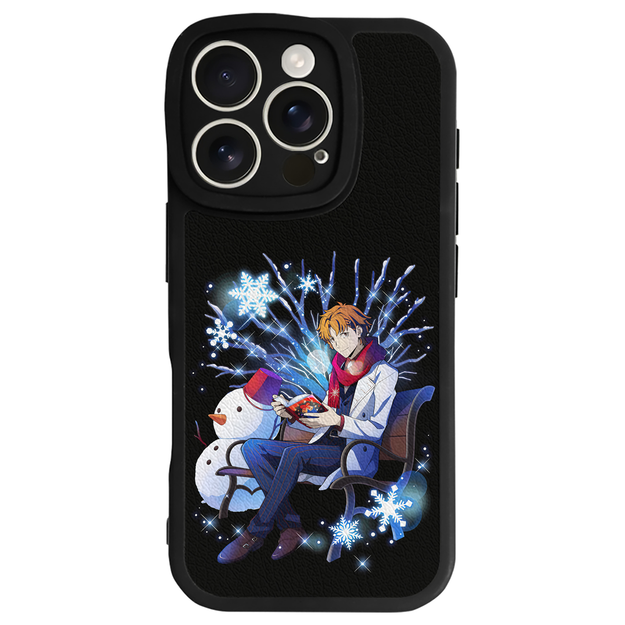 （画像用） 文豪ストレイドッグス Bungo Stray Dogs 【iPhone 16シリーズ対応】シリコンスマホケース（レザー調） 材質：シリコン